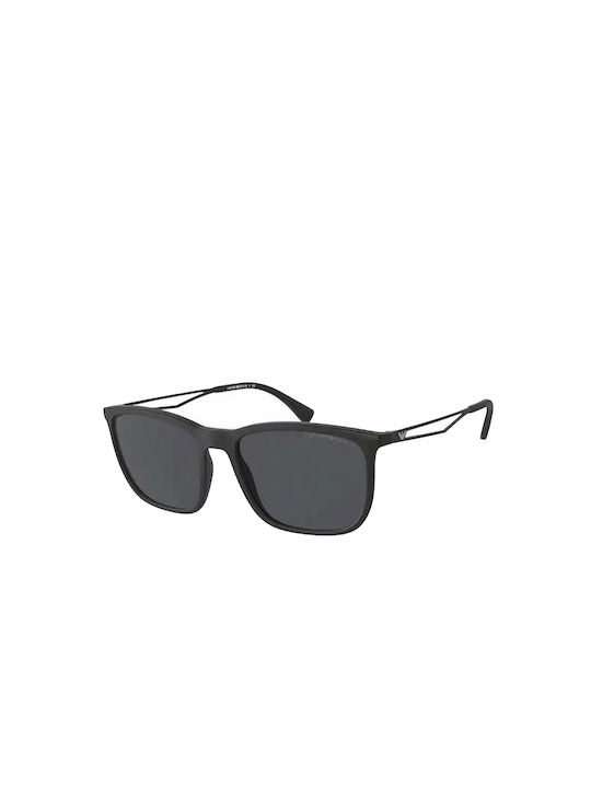 Emporio Armani Sonnenbrillen mit Schwarz Rahmen und Gray Linse EA4154F 5042/8H