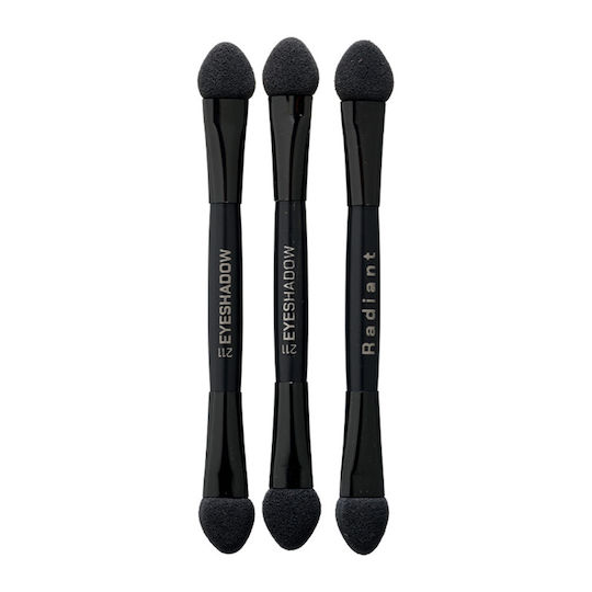 Radiant Professional Makeup Brush Set for Eye Shadow with Synthetic Bristle 211 3 Pieces