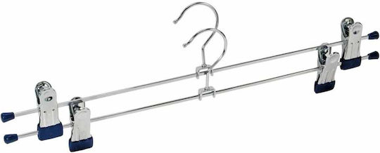 Wenko Metallic Clothes Hanger for Pants Silver 2pcs