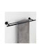 Wenko Bosio Double Wall-Mounted Bathroom Rail ​60x5.5cm Inox Black 24408100