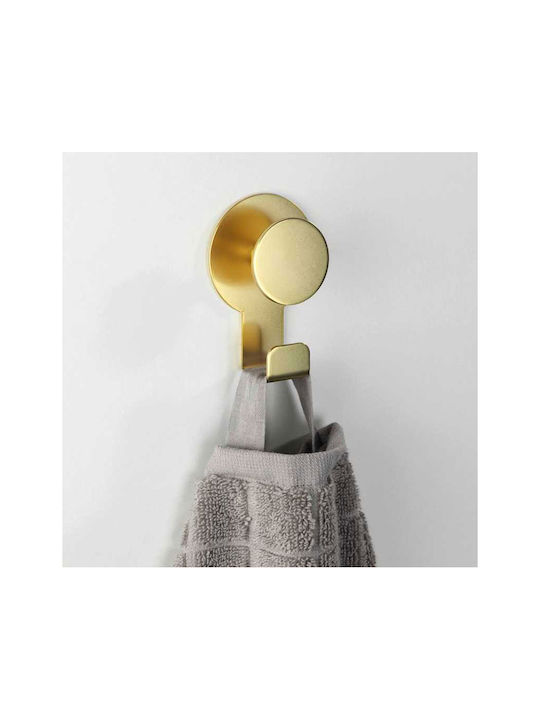 Wenko Blandas Single Wall-Mounted Bathroom Hook ​5x7.5cm Inox Gold 24445100