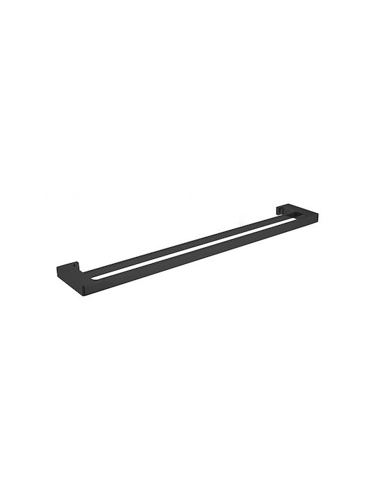 Sparke Palmia 14 Double Wall-Mounted Bathroom Rail ​80x2.4cm Black