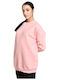 Target Women's Long Fleece Sweatshirt Pink