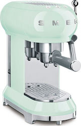 Smeg ECF01PGEU Μηχανή Espresso 1350W Πίεσης 15bar Pastel Green