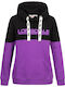 Long Women's Sweatshirt Hooded Purple