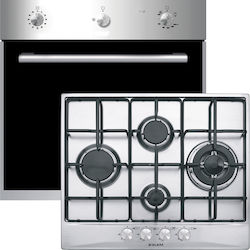 Glem-Gas Pe gaz Deasupra Blatului cu Plite pe Gaz GFPW21IX + GT645IX Glem-Gas Pe gaz Deasupra Blatului cu Plite pe Gaz GFPW21IX + GT645IX