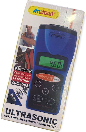 Andowl Laser Distance Meter Qc3008 with Range up to 18m