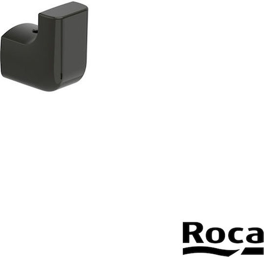 Roca Tempo A817020CN0 Άγκιστρο Μπάνιου Μονό με Βίδες Μαύρο