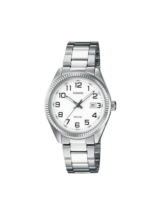 Casio Watch Battery with Silver Metal Bracelet