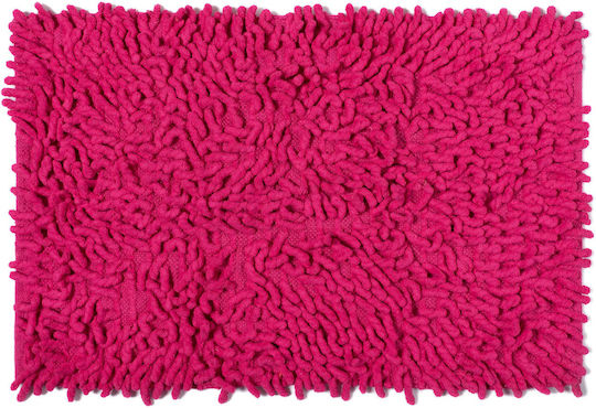 Silk Fashion Bath Mat Cotton Shrimp 6978000004275 Fuchsia 50x80cm