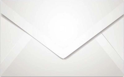 Typotrust Envelope Invitations 1pcs in White Color 3016