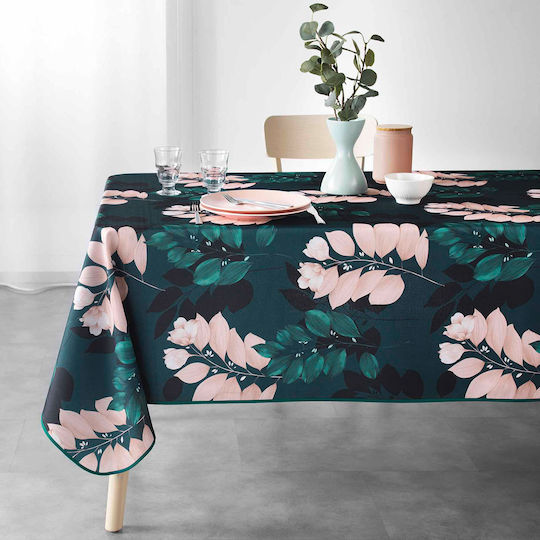 Tablecloth Stain Resistant L-C Belline Emeraude 150x200cm