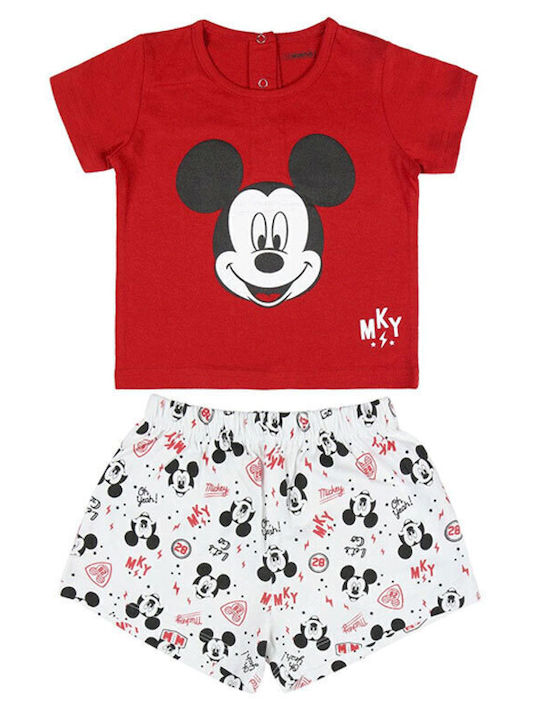 Cerda Pijama pentru copii De vară Roșie Mickey Mouse