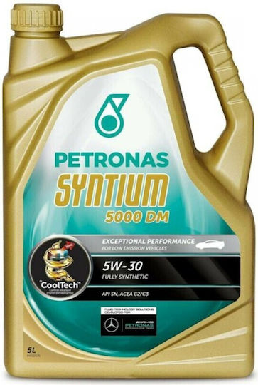 Petronas Syntium 5000DM Синтетичен Масло за Автомобили 5W-30 5лт