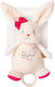 Amek Toys Animăluț Bunny din Țesătură cu muzică Roz