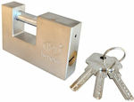 Steel Padlock Monoblock with Key 100mm 1pcs