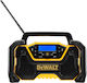 Dewalt XR Compact Bluetooth Radio Настолно Радио Презареждащо се DAB+ с Bluetooth и USB Черно