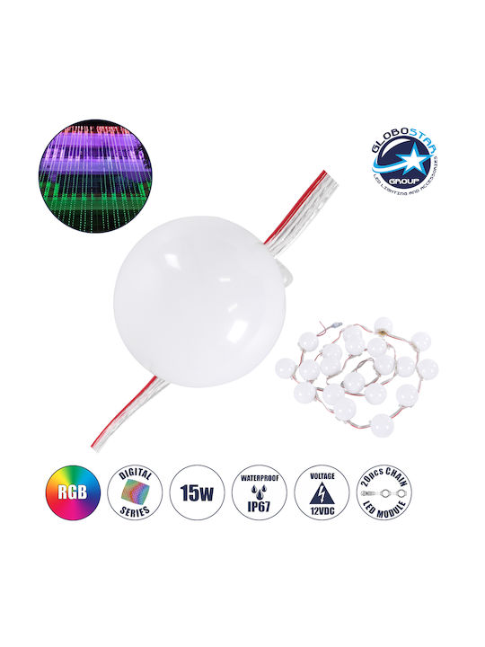 20 Λαμπάκια LED 2μ. RGB σε Σειρά
