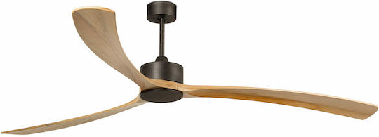 Faro Barcelona Kauai XXL Ceiling Fan 240cm Brown/Pine