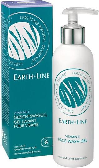Earth Line Vitamin E Gel Καθαρισμού Προσώπου 200ml
