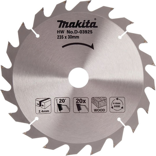 Makita Δίσκος Κοπής Ξύλου 235mm