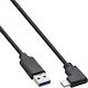 InLine Angle (90°) USB 3.2 Cable USB-C Male - USB-A PD Black 2m 35712W