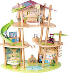 Hape Pandas Bamboo House Căsuță de păpuși din lemn