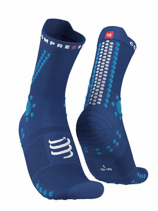 Compressport Pro Racing V4.0 Trail Sportsocken Blau 1 Paar