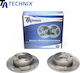 Ta Technix Σετ Δισκόπλακες Πίσω 2τμχ για Audi A6 (4Β) Φ245mm