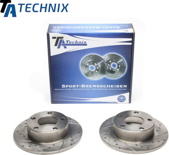 Ta Technix Σετ Δισκόπλακες Πίσω 2τμχ για Audi A6 (4Β) Φ245mm