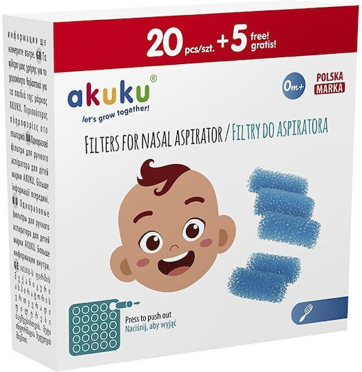 Akuku Ersatzteile Nasensauger für Säuglinge 20 Stück