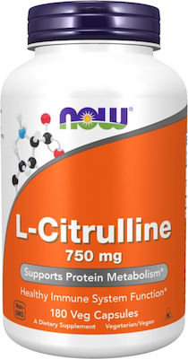 Now Foods L-Citrulline 750mg 180 veg. Kappen
