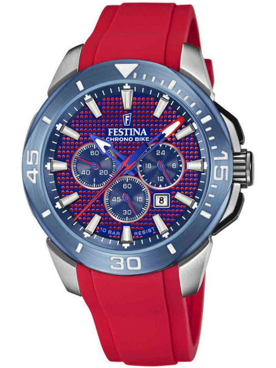 Festina Ανδρικό Ρολόι 45mm Χρονογράφος Μπαταρία...