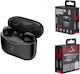 Maxlife MXBE-01 In-ear Bluetooth Handsfree Căști cu Carcasă de Încărcare Negru