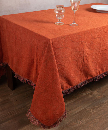Silk Fashion Τραπεζομάντηλο 055 Πορτοκαλί 200x240εκ.
