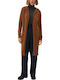 Red Label Long Women's Cardigan Brown