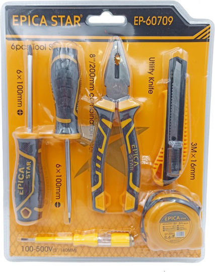 Epica Star EP-60709 Hand Tool Set Hand Tools Set 6pcs