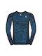 Odlo Herren Thermo Langarmshirt Blau