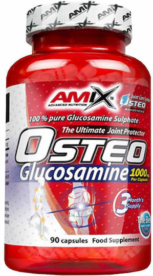 Amix Osteo Glucosamine 1000mg Специална Хранителна Добавка За Здравето На Стави И Кости 90 Капсули