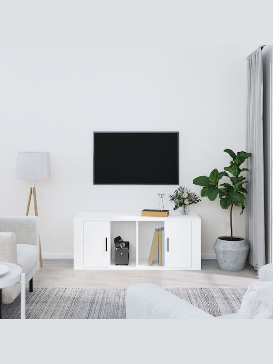 TV Stand White 100x35x40cm