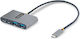 StarTech Hub 4 Θυρών USB 3.2 με σύνδεση USB-C Γκρι