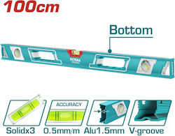 Total TMT210086 Wasserwaage Aluminium 100cm mit...