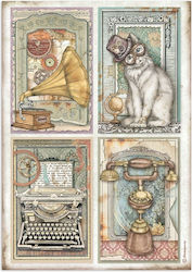 Stamperia Lady Vagabond Lifestyle 4 Cards Ριζόχ...