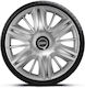 J-Tec Car Hubcap Set Maximus 15" 4pcs Silver