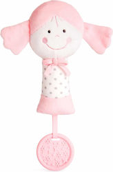 Amek Toys Baby Rattle Doll Pink