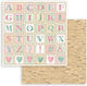 Stamperia Daydream Aplhabet Foaie Scrapbooking Față și spate Simplu 1buc SBB855