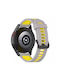Techsuit Watchband W002 Armband Silikon Yellow / Gray (Samsung Galaxy Watch (46mm) / Watch 3 / Gear S3, Huawei Watch GT / GT 2 / GT 2e / GT 2 Pro / GT 3 (46mm)) KF239528