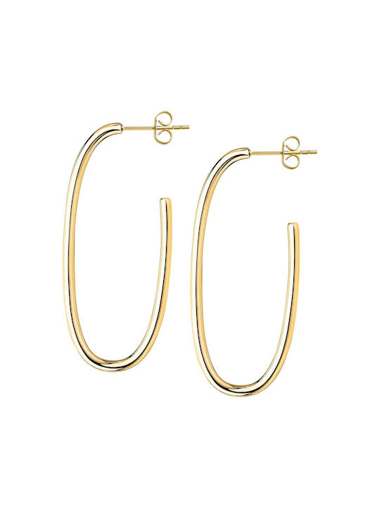 Morellato Creole Earrings Hoops made of Steel Gold Plated