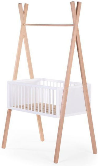 Childhome Λίκνο Tipi 2 in 1 με Ρόδες Λευκό