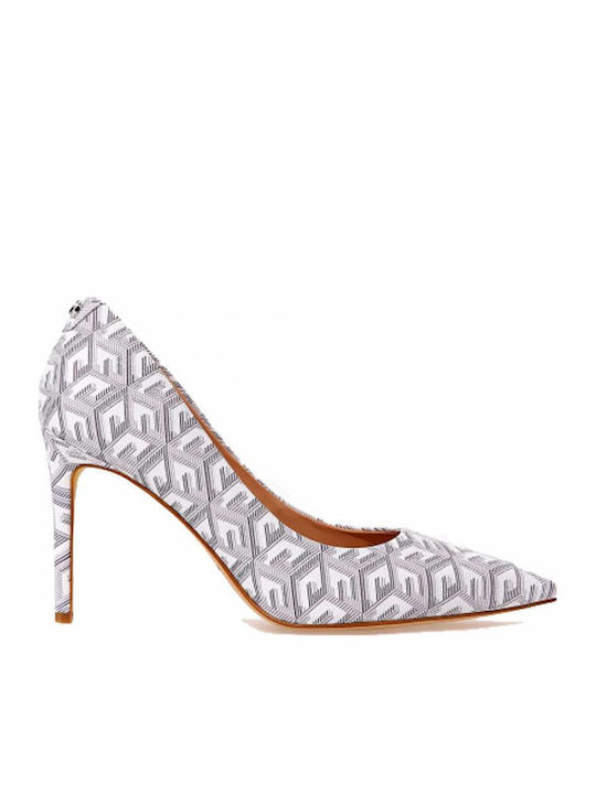 Leather Pointed Toe Stiletto White High Heels Piera8
